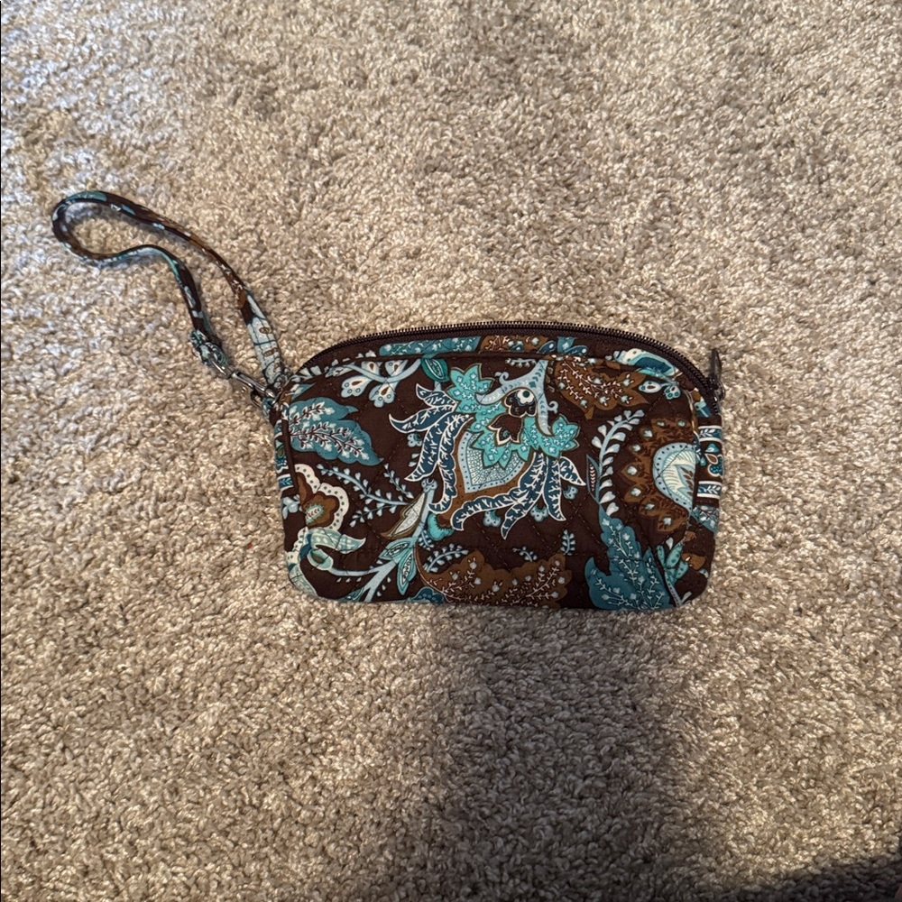 Java Blue Vera Bradley Wristlet